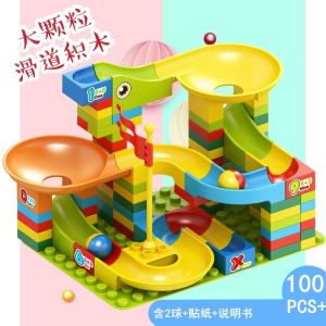 318pcs Marble Run Building Blocks Compatible Classic Large Block Maze Track Sets Big Blocks Educational STEM Toys for Toddlers