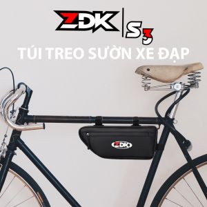[ZDK-S1-S3-S6] Túi treo sườn xe đạp cao cấp chất liệu Polyester và PVC kết hợp dây khóa ngược và bọc viền cao su có khả năng kháng nước
