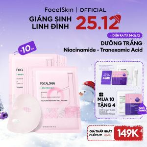 FOCALSKIN Mặt Nạ Trắng Sáng Làn Da Vitamin C Niacinamide Dưỡng ẩm 25ml