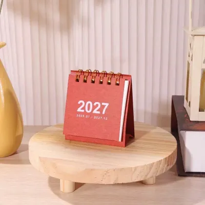พร้อมส่ง!! มินิปฏิทิน mini calendar 2026 2027ปฏิทินจิ๋ว มีหลายสี พาสเทลน่ารักมากๆ ปฏิทินเล็ก ปฏิทินพกพา
