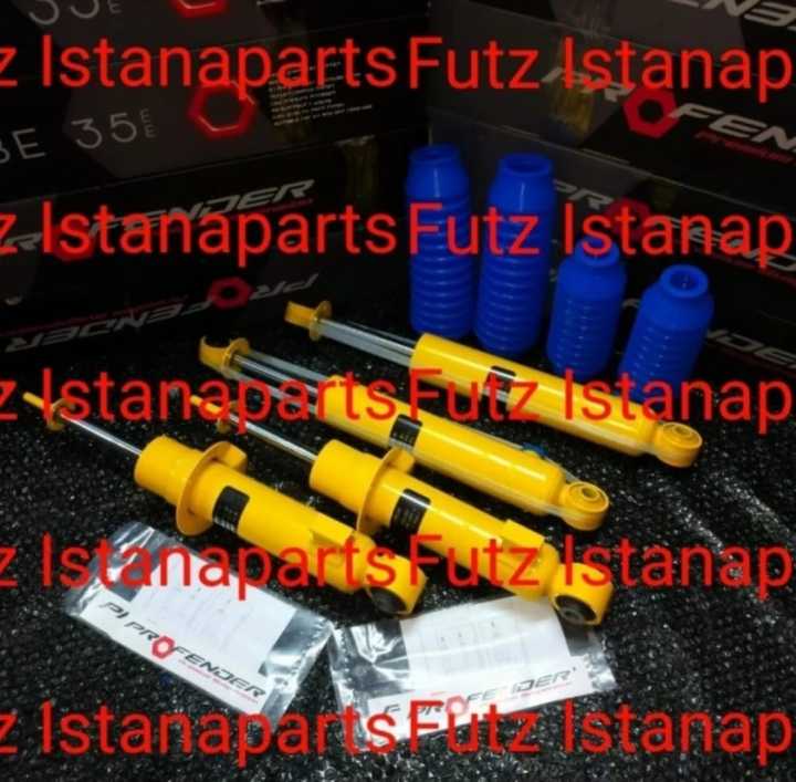 PAKET Shockbreaker MERK PROFENDER ADJUSTABLE MITSUBISHI PAJERO SPORT DEPAN BELAKANG 4 PCS