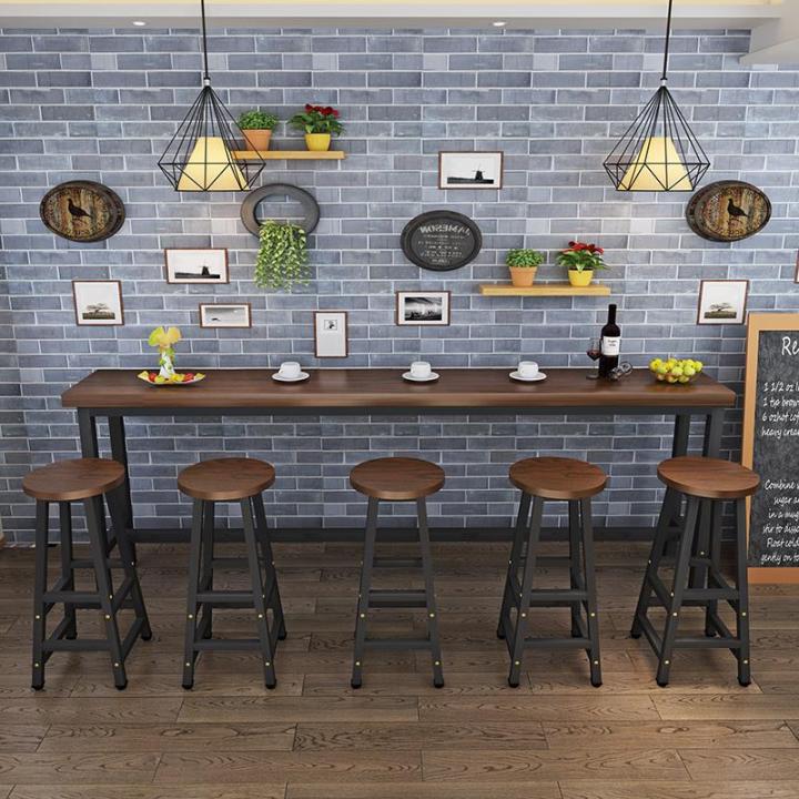 Solid wood bar table Hotel wall bar table home balcony bar narrow table