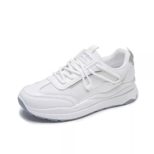 Sepatu Sneakers Wanita Running Shoes Women Thick Soled Wanita Casual Shoes Karet Premium Quality Comfortable Breathable Platform Shoes Fashion 7009 Women Lace-up