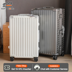 Travelcompanion 26 inch aluminum frame luggage durable silent universal wheel 20 inch suitcase durable