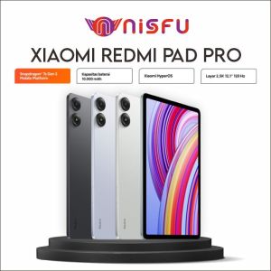 Xiaomi Redmi Pad Pro 8GB+256GB | Snapdragon 7s Gen 2 Mobile Platform | Xiaomi HyperOS | Baterai 10.000 mAh | Tablet Android
