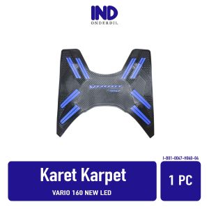 Karpet-Injekan-Pijakan-Alas Kaki-Bordes Karet Vario 160 New LED 2022 Merah-Biru-Putih-Abu