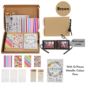 🇸🇬 DIY Photo Album Book Kit Set Memory Scrapbook Baby Kids Growth Moment Picture All-in-one