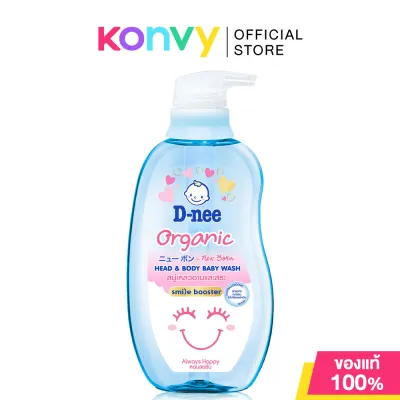 D-nee Organic Head&Body Baby Wash For Newborn 380ml ดีนี่ สบู่เหลวอาบน้ำและสระผม (Green/Sakura/Alway Happy/Sweet Dream)