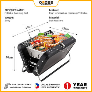 3-5 Person Outdoor Portable Suitcase Barbecue Grill Charcoal Barbecue Grill for Outdoor Traveling