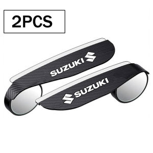 ชุดกระจกมองหลังจุดบอดคาร์บอนไฟเบอร์ที่6D ใหม่2ชิ้น/คู่สำหรับอุปกรณ์เสริมภายนอกกระจกกันฝนด้านข้างพร้อมกระจกมองหลังสำหรับ Suzuki Swift Alto Grand Vitara จิมนี่วิทารา Ertiga
