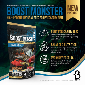 BOOST MONSTER - 80g / 500g - FISH FOOD