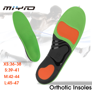 MIYIO 1 Pair Plantar Fasciitis Orthotic Shoe Inserts Arch Support Gel Comfort Shoe Insoles Athletic Running Insoles For Women And Men