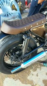 Knalpot Custom BSA Japstyle Satu Set Leheran Honda