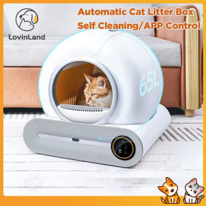 Lovinland 65L Auto Clean Cat Litter Box APP Control Silent Anti Splash Self Cleaning Easy Clean Large Capacity Pet Cat Toilet Box