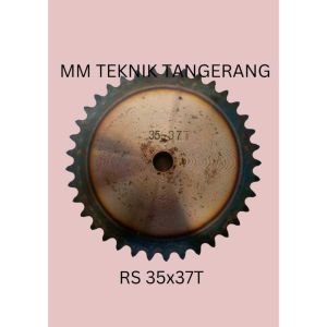 Sprocket RS 35 x 37 T Gear Rantai Single Gir gigi Z 37T RS35 -1 35Z37 35X37T 35-1 tipe B Sproket spr 35-37T 35x1x37T 35-1-37T MMB