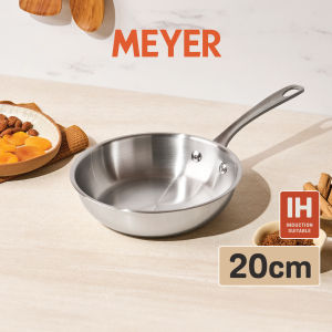Meyer White Steel Stainless Steel 20cm Frying Pan | IH Induction | Oven-safe | No PFAS PFOA PTFE