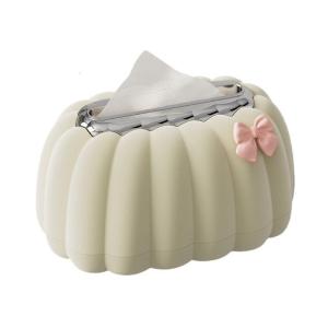 Decorative Pumpkin Shaped Tissue Dispenser Easy Clean Plastic Household Essential for Living Room