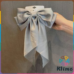 KLIMO Women Ribbon Elegant Long Bow Hairpin Hair Clip