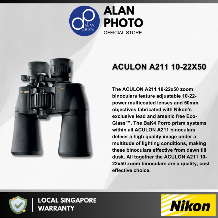Nikon ACULON A211 10-22x50 Binoculars (BAA818SA) Nikon