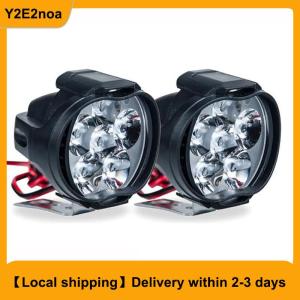 【Local shipping】 1 LED Motorcycle Headlight White Super Bright 6 LED Work Spotlight