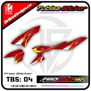 Sticker Striping MIO GEAR - Stiker Striping Variasi Motor MIO GEAR. TBS.04