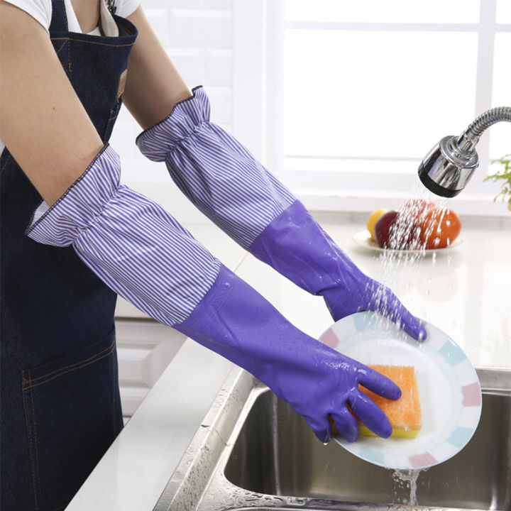 ZM10Q Velvet Accessories Cleaning Warm Wash Dishes Washing Long Sleeve ...