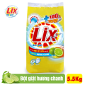 Bột giặt Lix Hương Chanh 5.5kg kèm nrc 750g. 