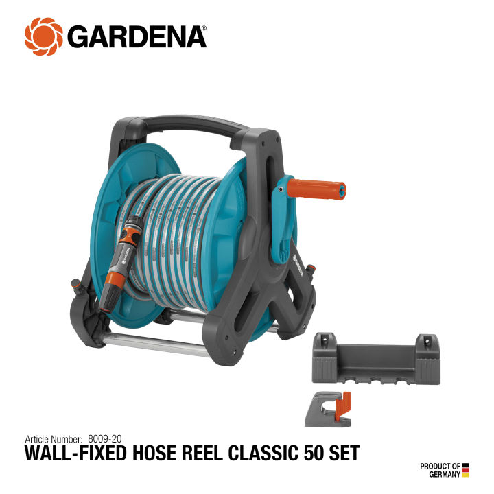 GARDENA Wall-Fixed Hose Reel 50 Set