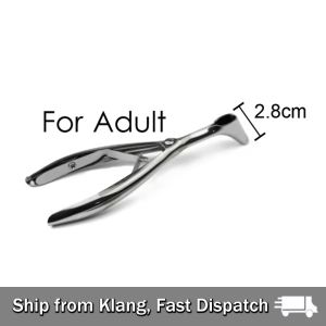 【READY STOCK】Stainless Steel Rhinoscope/Endoscope Forceps/Ear Canal Dilator/Thickened Nasal Mirror Double-Hole Dilator