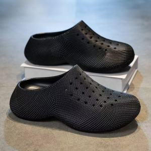 [Free Shipping] Mens Summer Outdoor Non-Slip Wear-Resistant Thick-Soled Height-Increasing Sandals Casual Beach Clogs