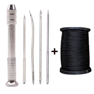 6pcs Thousand Cone Can Change Heads Multi functional Cone for Leather Repair Sewing Needle for Shoe Repair Tools Coarse and Fine Crochet Hooks