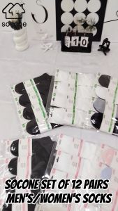 Socone 12 double pack mens and womens low-cut socks breathable and sweat-wicking
