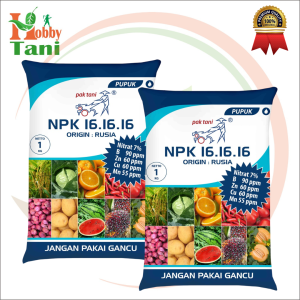 Pupuk PAK TANI NPK 16 16 16 Mutiara Biru Origin Rusia Kemasan Asli Pabrik 1 KG