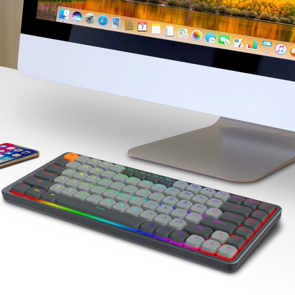Redragon Azure K652GG-RGB-Pro 75% Low-Profile Wireless Mechanical Keyboard