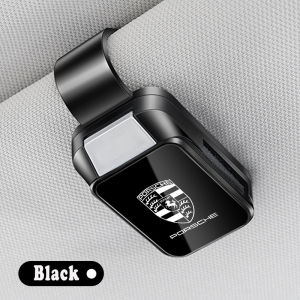 คลิปติดกระบังแสงรถปอเช่ต์ที่เก็บแว่นตากันแดดรถยนต์คลิปติดแว่นสายตาสำหรับ Porsche Cayenne 911 718 Macan Panamera Taycan