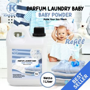 Parfum Laundry SERIES BABY Varian BABY POWDER | Pewangi Laundry Untuk Setrika Pakaian aroma Bayi Harum Segar Lembut Tahan