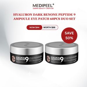 MEDIPEEL Hyaluron Dark Benone Peptide 9 Ampoule Eye Patch 60pcs Duo Set