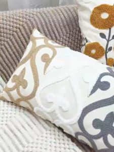 45*45cm Cotton Linen Throw Pillow Cover Bohemian Plush Sofa Pillow Bedroom Cushion Cover Home Decor