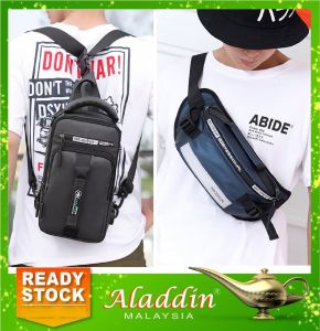 Aladdin Beg Pinggang Bahu Galas Silang Lelaki ( Professional Unisex Chest Waist Pouch Sling Bag Backpack ) 6Y4