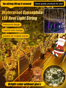 Waterproof LED String Lights with Starry Sky Pattern  Outdoor Colorful String Lights  Colorful Ambient Lights  Party Lights