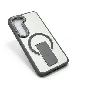 Invisible Magnetic Holder Mobile Phone Case for Samsung S26 Ultra S26 S25 S24 S23 Matte Skin Feel Cover