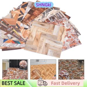 SHNGki 1Pc 1:12 Dollhouse Miniature Grain Floor Wallpaper Tiles Sticker Bathroom Living Room Decor Toy Doll House Accessories