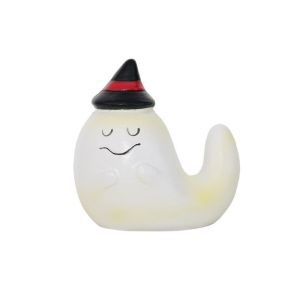 RGFV MALL Resin Halloween Ghost Figurine Decorative Mini Ghost Witch Hat Figurine Creative Cute Witching Hour Ghost Ornaments Tabletop