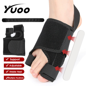 YUOO 1Pair Gel Toe Separators Silicone Bunion Corrector Hallux Valgus