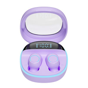 M13 Macaron Headset Bluetooth TWS with Mic Layar layar LED Breathing Light Case Earphone Bluetooth