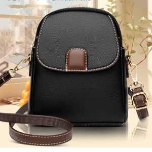 URBAG Leather Shoulder Bag Mini Casual Cellphone Bag High Quality Crossbody Bag Women