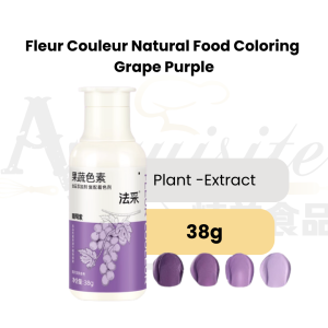 Fleur Couleur Natural Food Colouring Grape Purple Plant-Extract 38g