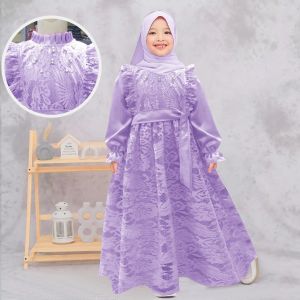 Gamis malisa kids (3-11tahun) Dress brokat renda anak perempuan mewah / gamis brokat anak perempuan / gaun anak perempuan