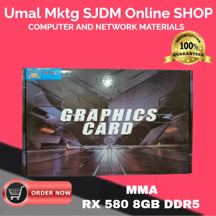 Mma Rx580 MMA RX 580 8GB DDR5 GRAPHICS & SOUND CARDS | Lazada Philippines
