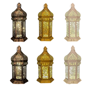 Metal Lamp Exotic Holder Wind Light For Eid Holiday for Home Decoration and Holiday Arrangements